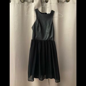Socialite Pleather halter top dress